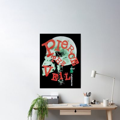 Pierce The Veil Skull Ray Poster Official Pierce The Veil Merch