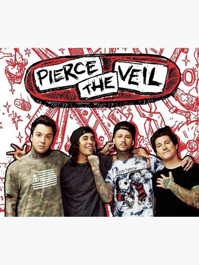 Pierce The Veil Design Art Tapestry Official Pierce The Veil Merch