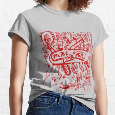 Misadventures Red T-Shirt Official Pierce The Veil Merch