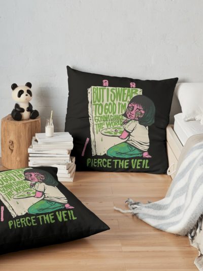 Pierce The Veil Throw Pillow Official Pierce The Veil Merch