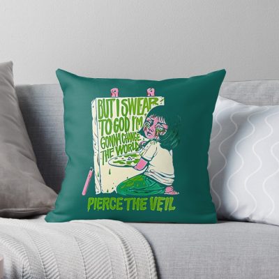 Pierce-The Veil Gonna Change Throw Pillow Official Pierce The Veil Merch