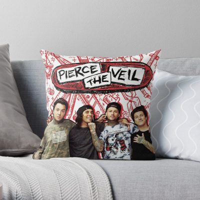 Pierce The Veil Art Throw Pillow Official Pierce The Veil Merch