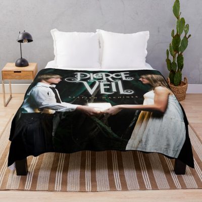 Pierce The Veil Selfish Machines Throw Blanket Official Pierce The Veil Merch