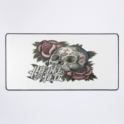 Pierce The Veil Skull Outlined Mouse Pad Official Pierce The Veil Merch